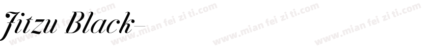 Jitzu Black字体转换